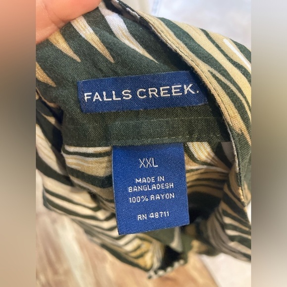 Vintage men’s Hawaiian shirt shirt sleeve XXL green - Picture 4 of 7